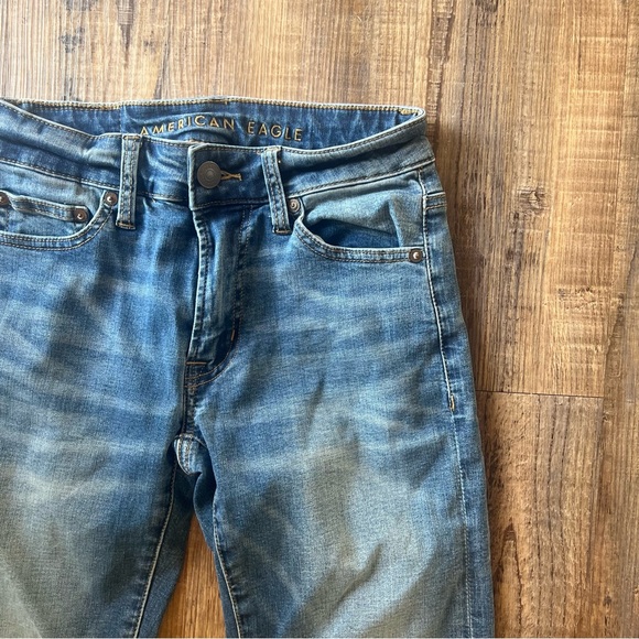 American Eagle Men’s Original Straight Next Level Flex Md Wash Jeans Size 26x30 - Picture 2 of 8
